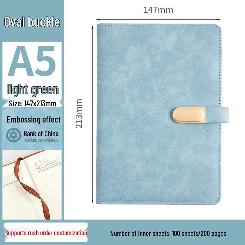 A5 Индивидуальный Логотип Утолщенный B5 Ежедневник с Пряжкой для Бизнес-Офиса