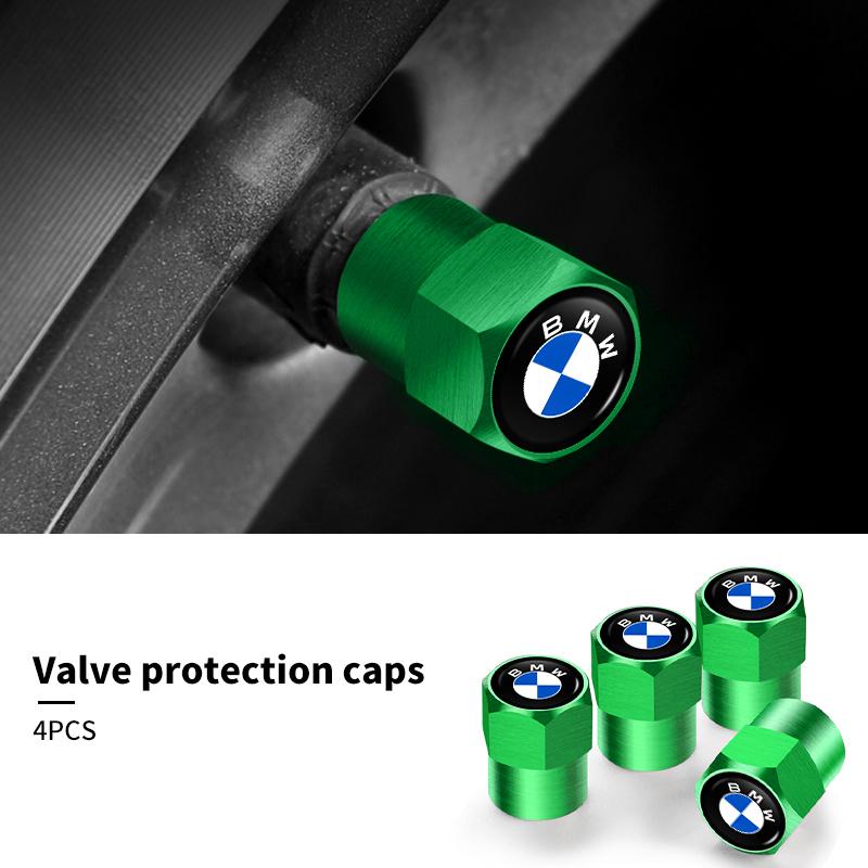 BABD1 For BMW New 4Pcs Car Wheel Tire Valve Caps Air Stem Covers Accessories For BMW E46 E90 E60 F10 E39 F30 E36 F20 E87 E90 E70 E91