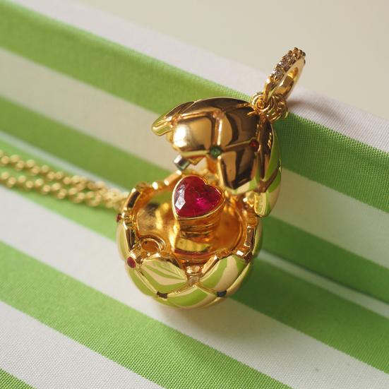 Ретро-ожерелье в средневековом стиле с подвеской в виде пасхального яйца и кубическим цирконием Love Clavicle