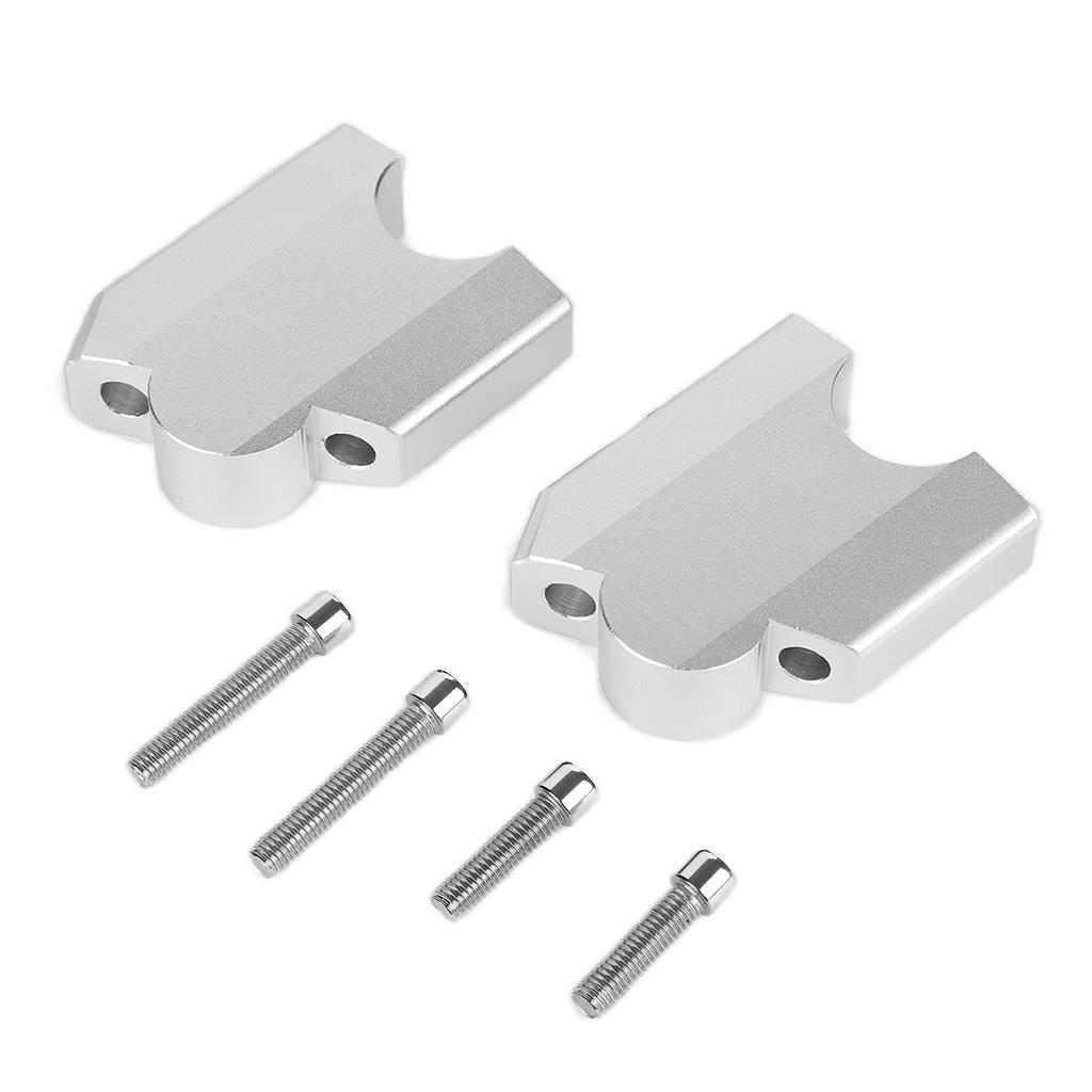 2 шт. Крепление-клипса для подъема руля из алюминиевого сплава, замена для Yamaha XT1200Z Super Tenere 2010-2014, серебристый