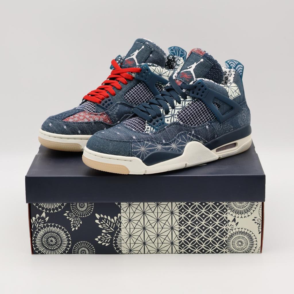 CW0898-400 Nike Air Jordan 4 SE Sashiko Глубокий Океан Парусный Цемент Огненно-Красный (Мужской)