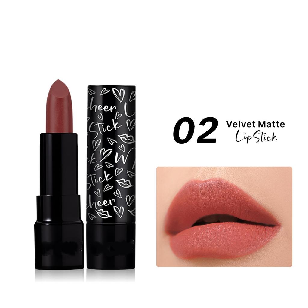 Matte Lipstick, Vibrant Colors, Waterproof and Sweat Resistant, Non Stick to Cups, Ideal Valentine's Day Gift for Girls