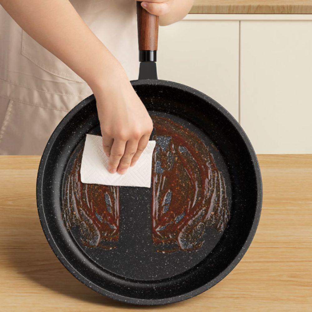 Non Stick Stir Fry Pan Flat Bottomed Saucepan Multipurpose Frying Pan Steak
