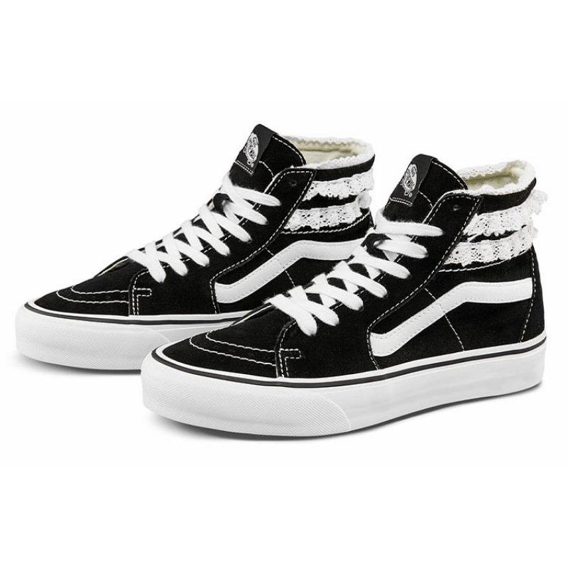 Sandy Liang x Vans SK8 Tapered Modular unisex high-top skate shoes black white VN0A7Q5TB7C