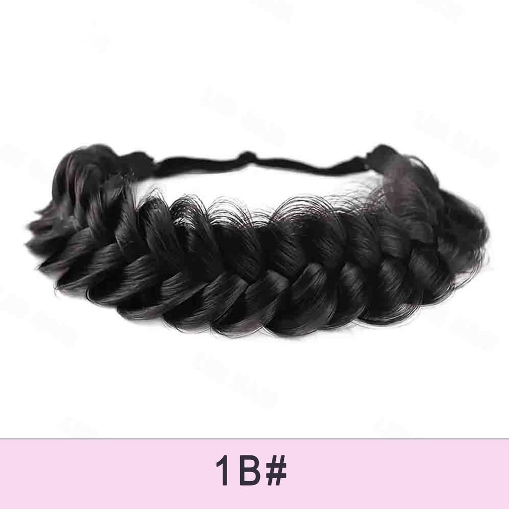 MISS WIG Регулируемая плетеная повязка на голову ручной работы - высокотемпературный головной убор из натурального волокна для женщин