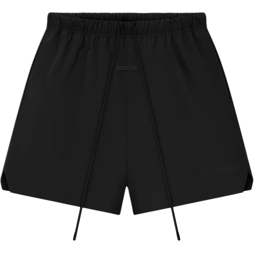 Fear of God Essentials Active Trace Classic С разрезом Короткие Винтажные Черные Унисекс Низ 160SP264471F