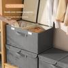 Clothing Storage Box with Dustproof Lid Foldable Design Large Capacity Toys