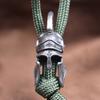 Outdoors EDC Tool Brass Spartan Roman Warrior Helmet Knife Beads Lanyard Pendant DIY Paracord Bead Woven Rope Bracelet Accessory
