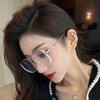 Anti-Blue Light Square Metal Glitter Frame Reading Glasses Gafas Women  Optical Eyewear Anti-Blue Light Mirror