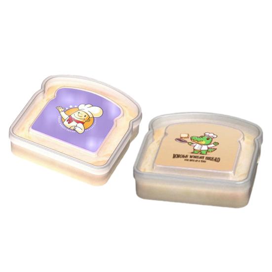 Прозрачная коробка для хлеба, пищевой контейнер, не содержащий бисфенола А, многоразовый, легкий, портативный, коробка для тостов, сэндвич-контейнер, пищевой контейнер