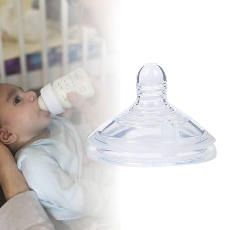 Bpa Free Wide Mouth Nipple For Medium Clear Silicone