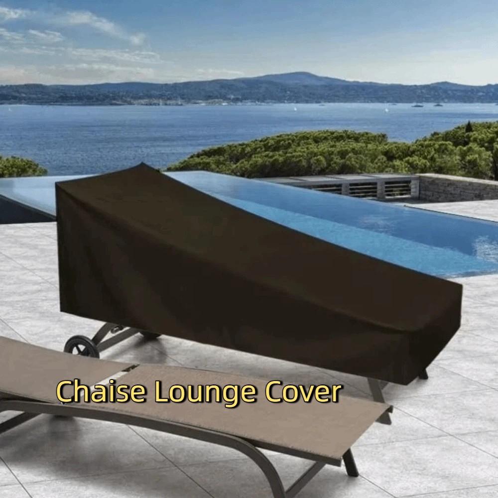 Full Coverage Chaise Lounge Cover UV Resistant Recliner Protective Cover Furniture Cover Patio