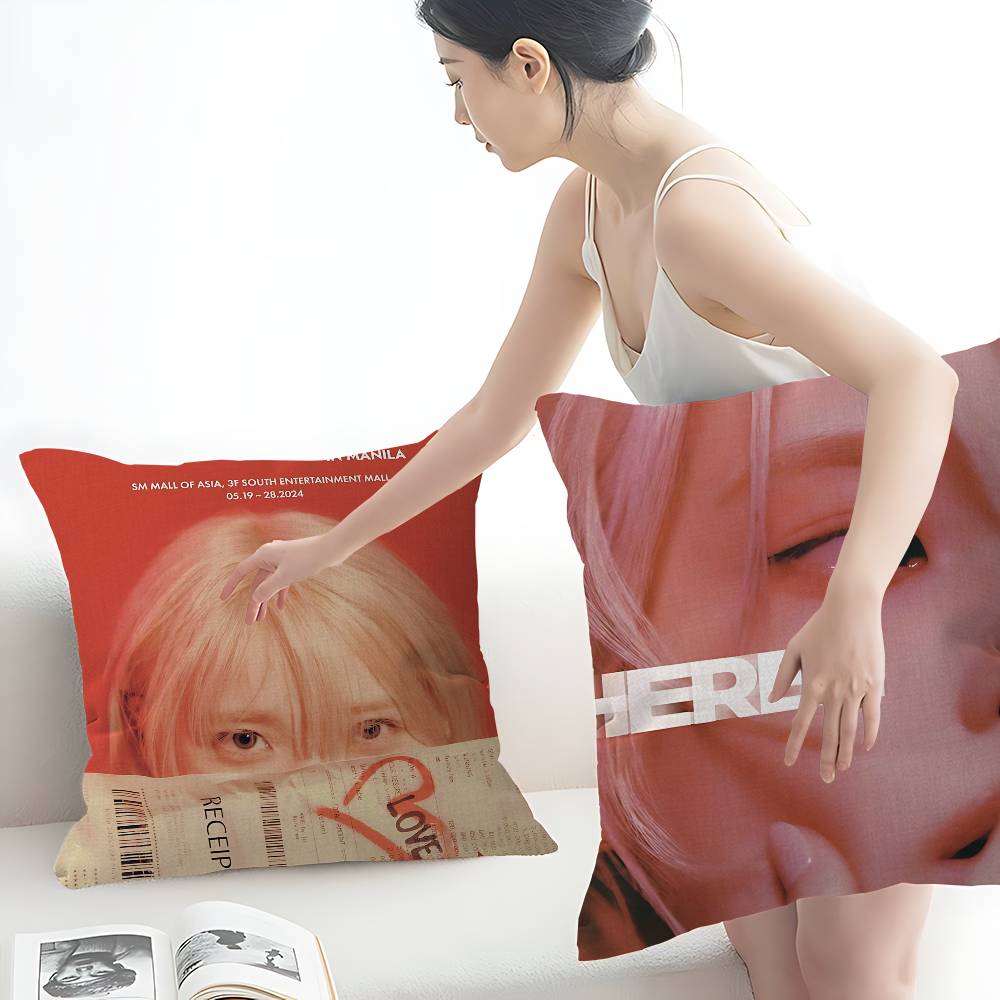 Hot I-Iu Cushion Cover Car Throw Pillow Case For Sofa Car Christmas Gift 40X40Cm 45X45Cm