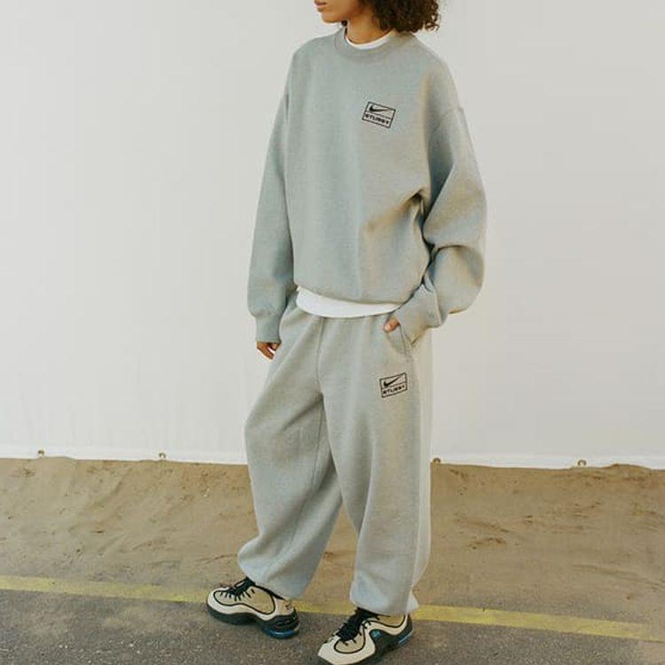 Nike X Stussy Флисовые спортивные штаны Серые DO9340-063