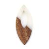 3pcs Hollow Olive Resin Wood charms Secret Wood Resin Pendants For Earring Keychain Necklace DIY Jewelry Make 3.8cm X 1.6cm