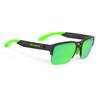 RUDYPROJECT Sunglasses Half Rim SPINAIR 58 Crystal Graphite 3FX HDR Multi Laser Green Lens Frame/Polar SP586195-0000