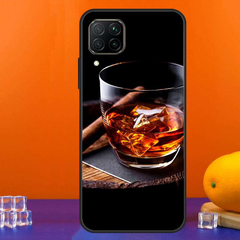 Чехол Сигара и Виски для Huawei Nova 12s 12i 11i 8i 9 10 SE Y91 Y90 Y60 Y70 Y72 Y61 P20 P40 Lite P30 P60 Pro