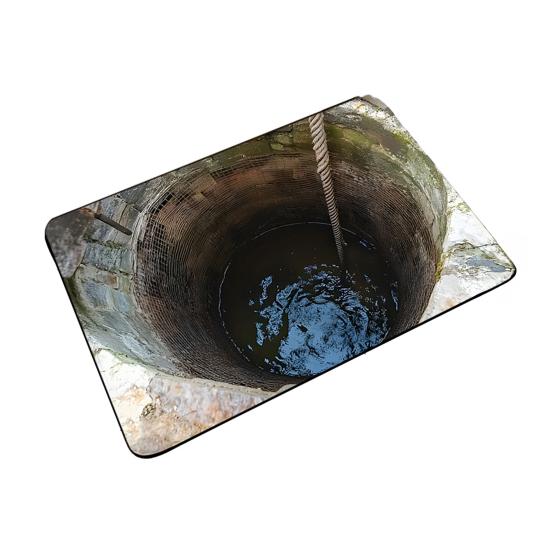 3D Коврик для дна пруда Диатомовая земля Реалистичный Водный котлован Ковер с рыбами Впитывающий Нескользящий Коврик для ванной для прихожей Кухни Гостиной
