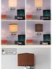 European LED Wall Lamp with USB: Dimmable Fabric Bedside Light for Bedrooms