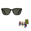 GUCCI Frame Logo Acetate Metal Irregular Sunglasses Men's Black