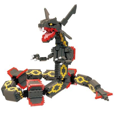 Kawada Nanoblock Карманный Монстр Черный Райкваза Экстрим DXNBPM104 7 x 42 x 21см 12 лет и старше Интерьер Хобби NBPM104