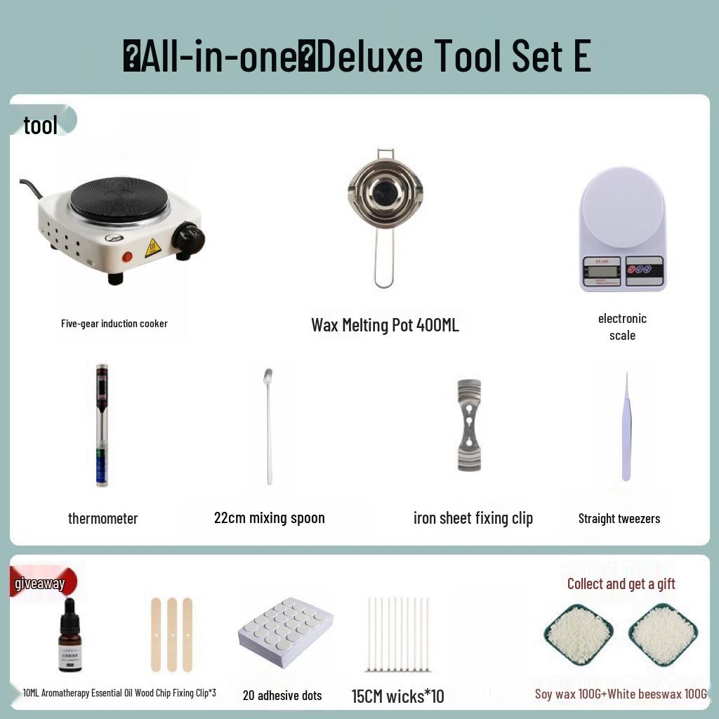 Набор для изготовления ароматических свечей своими руками: Горшок для плавления воска и инструменты для изготовления свечей своими руками
