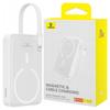 Baseus Magnetic Mini Powerbank 10000mAh, Lightning 20W Magsafe (White)