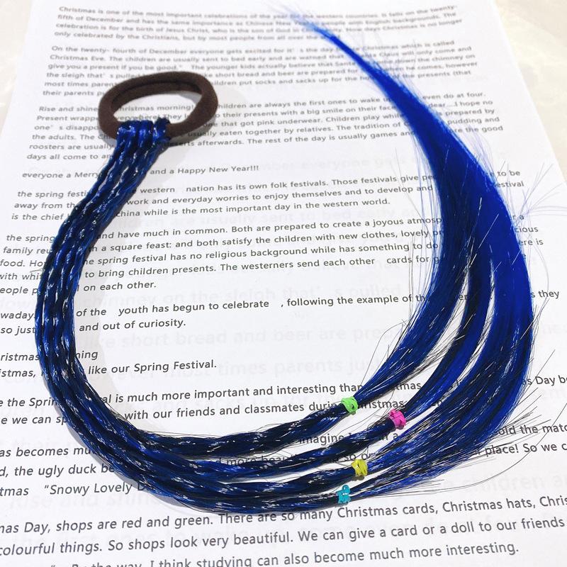 Парик Принцессы Модный для Девочек с Косичками Кольцо для Волос Детский Стиль Маленькие Девочки Детский Головной Убор