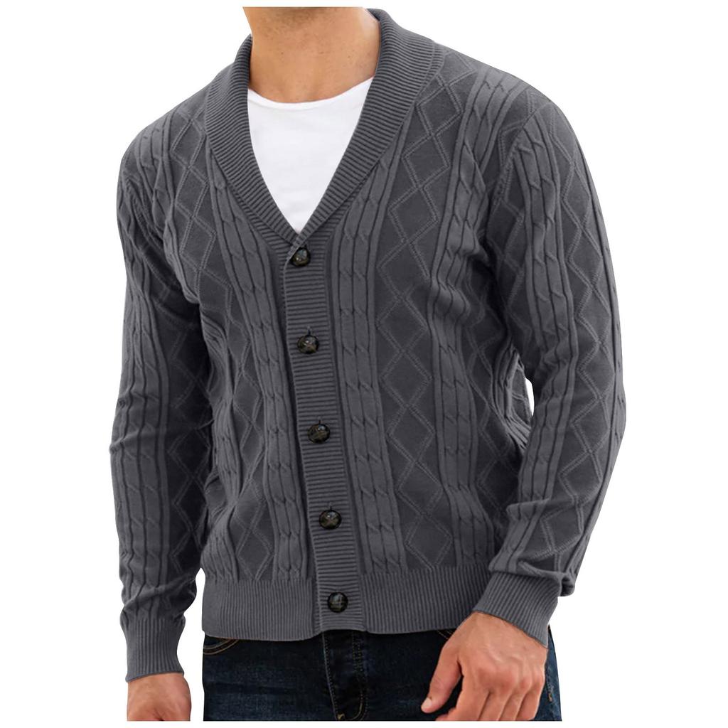 Осенне-зимний новый кардиган, мужской свитер, деловой свитер высокого качества