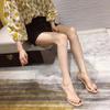 Summer New Style Fish Mouth Fashion Transparent Shoes Sandals Slippers Women's Crystal Heel Stiletto Mid-heel Casual Woman Shoes