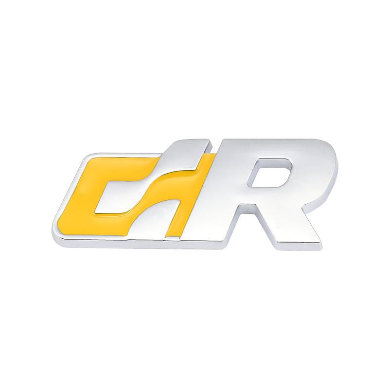 AABIO1 Car sticker Front Hood Grill SR 32 Emblem Auto Grille Badge for Volkswagen R Racing VW Sagitar Passat Golf Tiguan Touareg CC GR