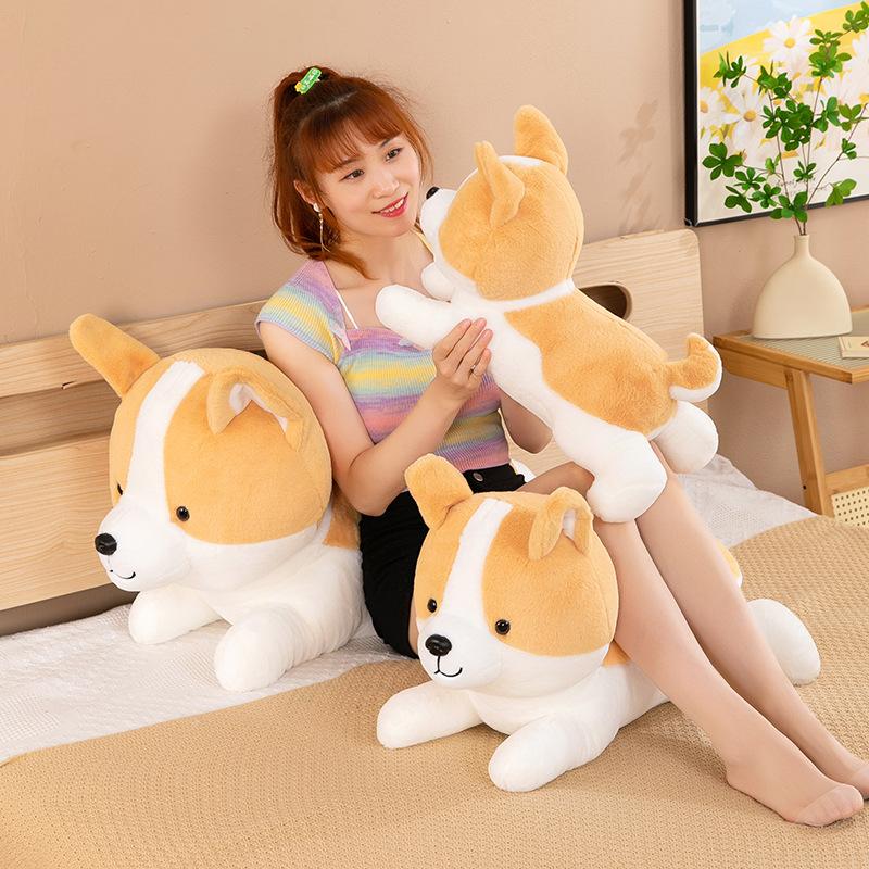 Имитация вечеринки Плюшевая игрушка Корги детская спящая собака кукла собака домашняя подушка подарок для парня Сиба-ину
