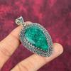 Подвеска с изумрудом, 925 пробы серебряная подвеска с драгоценными камнями, подвеска ручной работы, изумительное украшение, подарок для нее