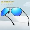 AORON модный брендовый дизайн поляризационные солнцезащитные очки в металлической оправе аксессуары для улицы классические антибликовые спортивные очки для вождения мужские подарки