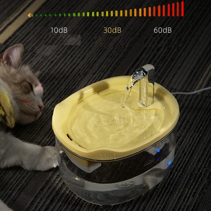 1,5 л фонтан для кошек с автоматической рециркуляцией, фильтр большой емкости, поилка для воды для кошек и собак, USB Электрический бесшумный диспенсер для воды для кошек