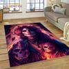 Horror Skull Girl Dead Gothic Undead Female Carpet Rug for Home Living Room Bedroom Sofa Doormat Decor,Kid Area Rug Non-slip Mat