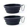 Dog Bowl Pet Collapsible Bowls, 2 Pack for Cats Dogs, Portable Pet Feeding Watering Dish for Walking Parking Traveling with 2 Carabiners
