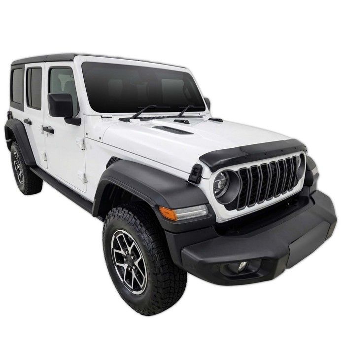 SCOUTT | Bra Capot Déflecteur Protection Pour Jeep Wrangler Rubicon JL Depuis 2018, Aérodynamique, Assemblage Facile