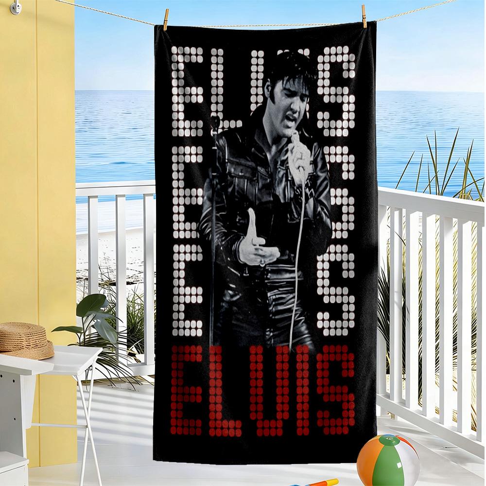 Elvis Presley Beach towel for beach travel Portable Printed beach towel Outdoor Accessory Birthday/Christmas Gift