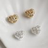 Позолоченная 14K цепочка с бусиной-разделителем в виде сердца с цирконием и кристаллом в виде гексаграммы, материал для DIY