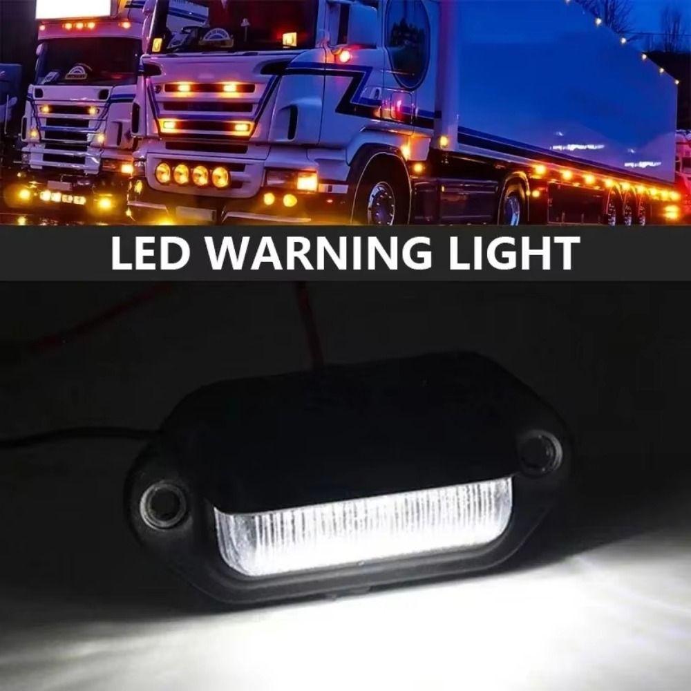 2Pcs 12V-24V LED License Plate Light Waterproof Side Lamp Step Bulbs Tail Lamp  Van Installation