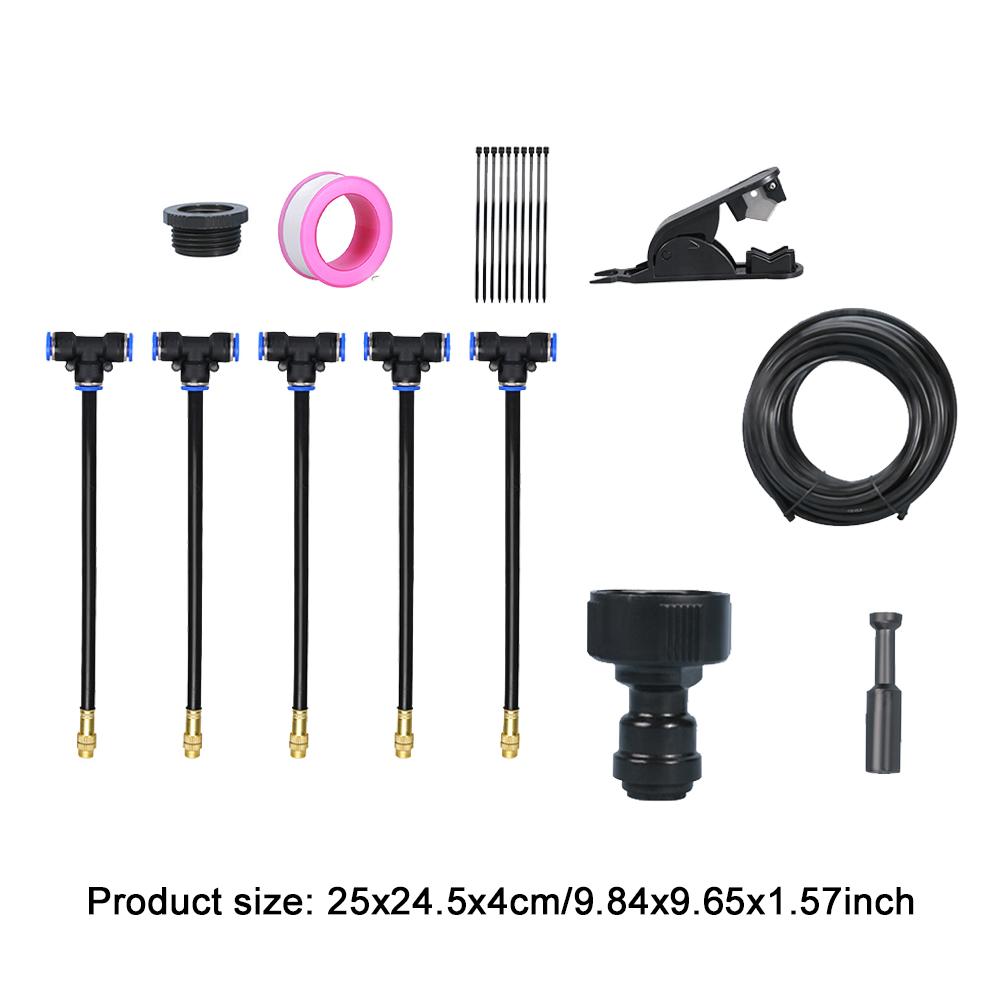 5-20 м Автоматическая система полива сада, система туманообразования, 360-градусная капельница с возможностью сгибания, набор для капельного полива, набор шлангов для полива сада, устройство
