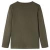 Детская футболка с длинным рукавом цвета хаки 92/104/116/128/140