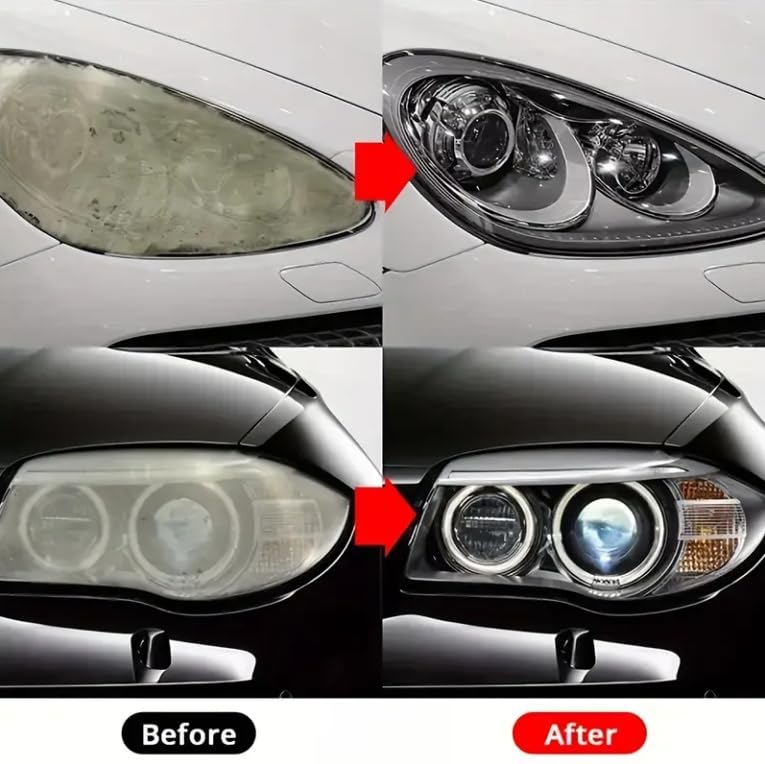 Car Headlight Coat Headlight Repair Kit 30ml Removes Yellowing and
