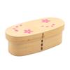 Магэваппа бенто 18 x 8 с коробкой с цветущей сакурой, деревянный, см, лента, тонкий, цвет, натуральный, A-94-273677
