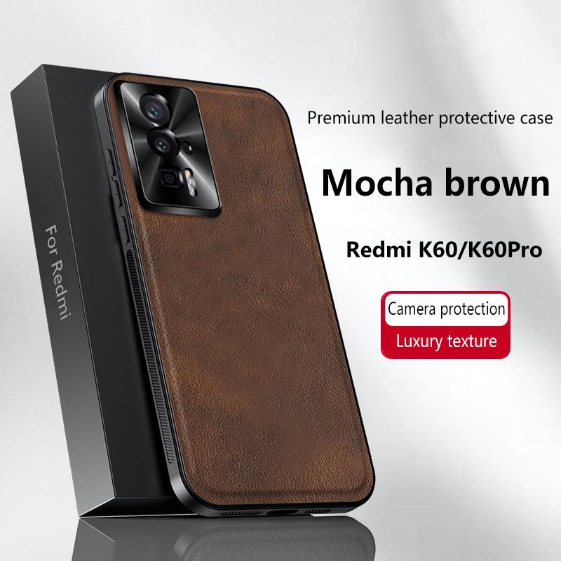 Для Redmi K60 и K60 Pro Чехол Магнитный Элегантный Кожаный Износостойкий Полностью Закрывающий Объектив Нескользящий Защита Края Чехол-Накладка