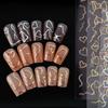 1PCS Laser Love Nail Stickers