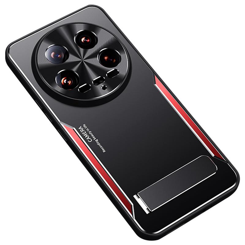 Чехол для Xiaomi 14 Ultra с подставкой, гибридная защита для телефона из алюминиевого сплава + ТПУ