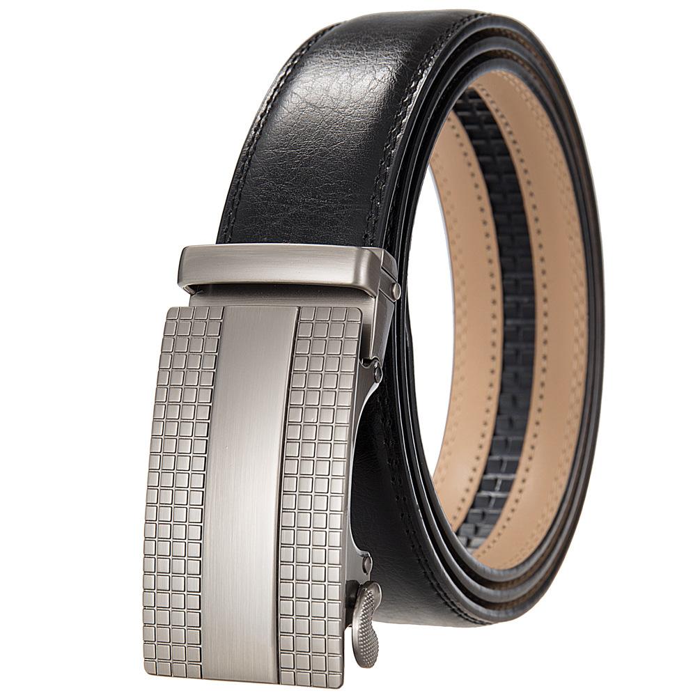 1 шт. Модный деловой ремень, ремень для мужчин, двухслойный ремень, ремень с автоматической пряжкой Ly36-35653-1