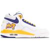 Nike Flight Legacy Cushioning Anti-Slip And Wear-Resistant Mid-Top Vintage Basketball Shoes Men's White Blue Yellow BQ4212-102(Team188-)